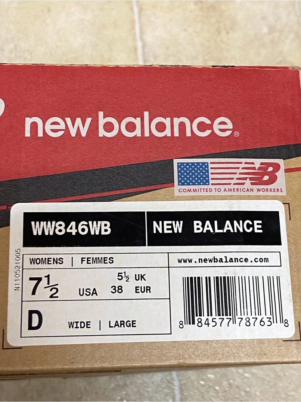 New Balance WW846WB Women’s Size 7.5